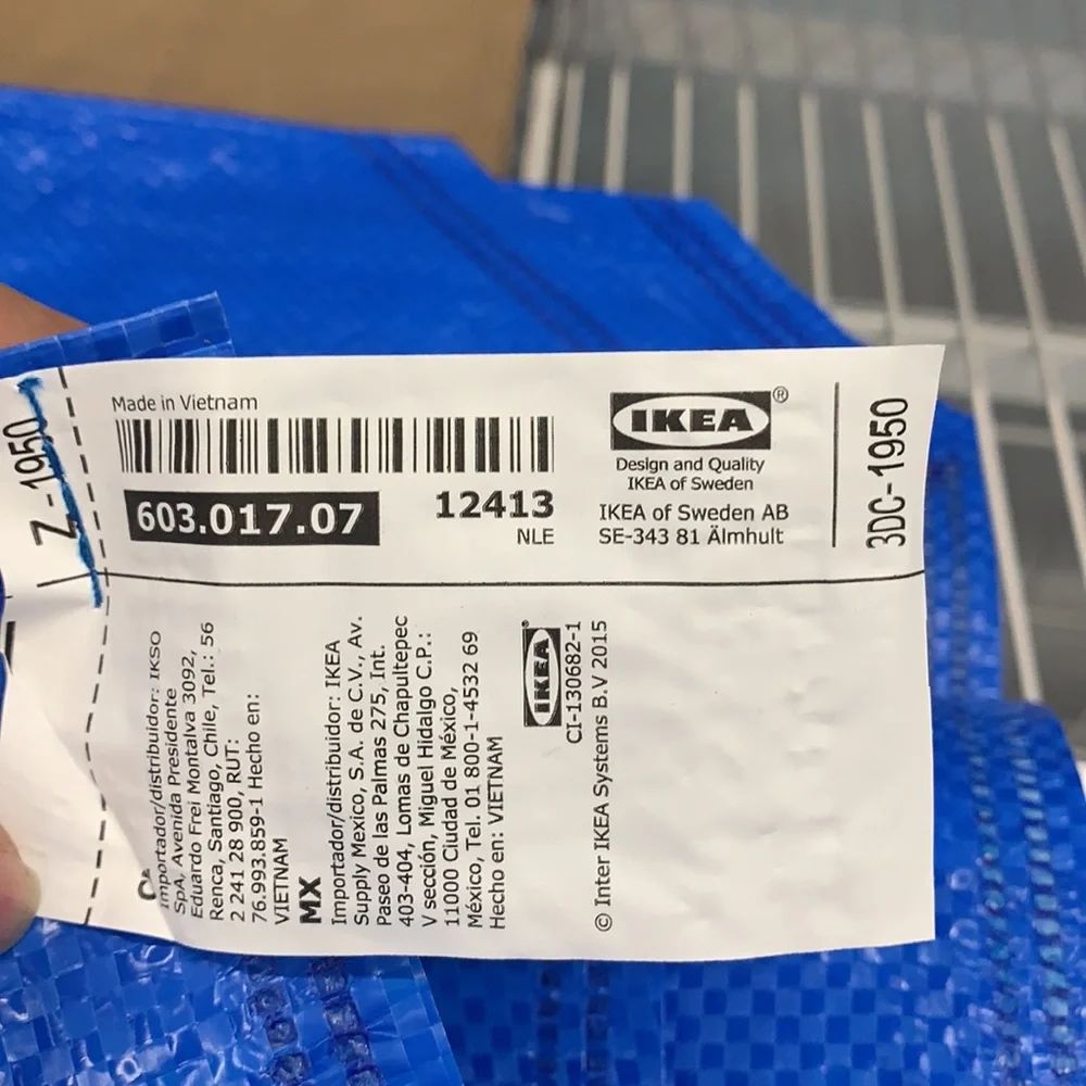 Ikea blue shopping bag sturdy - Picture 2 of 2